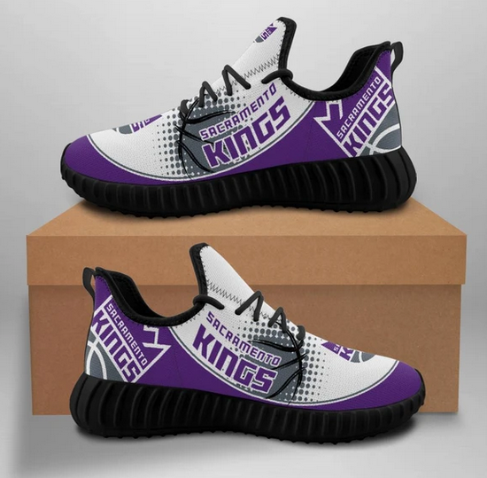 Women's Sacramento Kings Mesh Knit Sneakers/Shoes 001